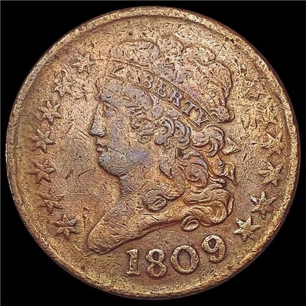 1809/6 Classic Head Half Cent LIGHTLY CIRCULATED