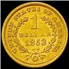 Image 2 : 1853 Rare Gold Dollar CLOSELY UNCIRCULATED