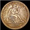Image 1 : 1857 Seated Liberty Quarter LIGHTLY CIRCULATED