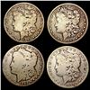 Image 1 : [4] 1893-1899 Morgan Silver Dollar NICELY CIRCULATED