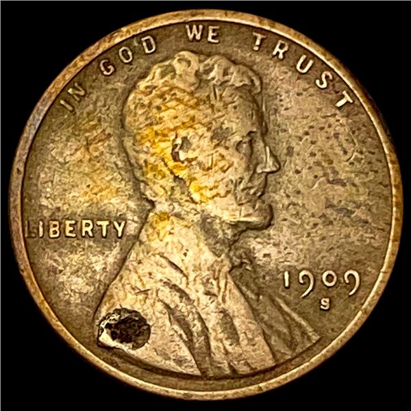 1909-S Lincoln Wheat Cent NICELY CIRCULATED