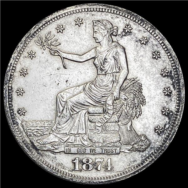 1874-S Trade Dollar UNCIRCULATED