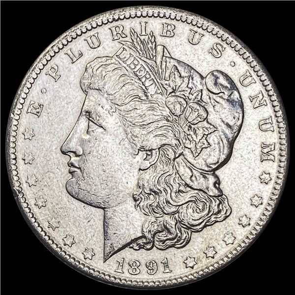 1891 Morgan Silver Dollar NEARLY UNCIRCULATED