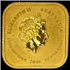 Image 1 : 2016 Australia $15 Gold Square Coin GEM BU
