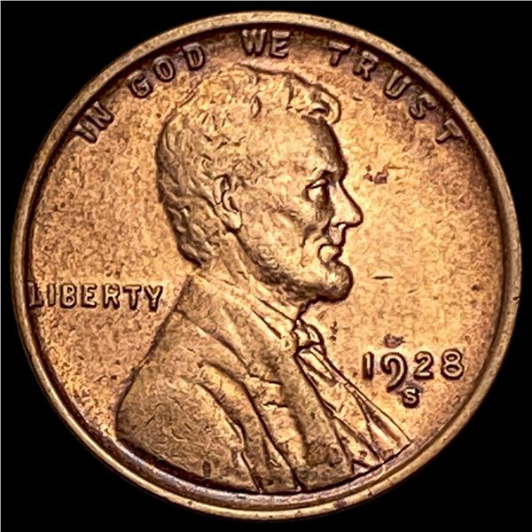1928-S Lincoln Wheat Cent CLOSELY UNCIRCULATED