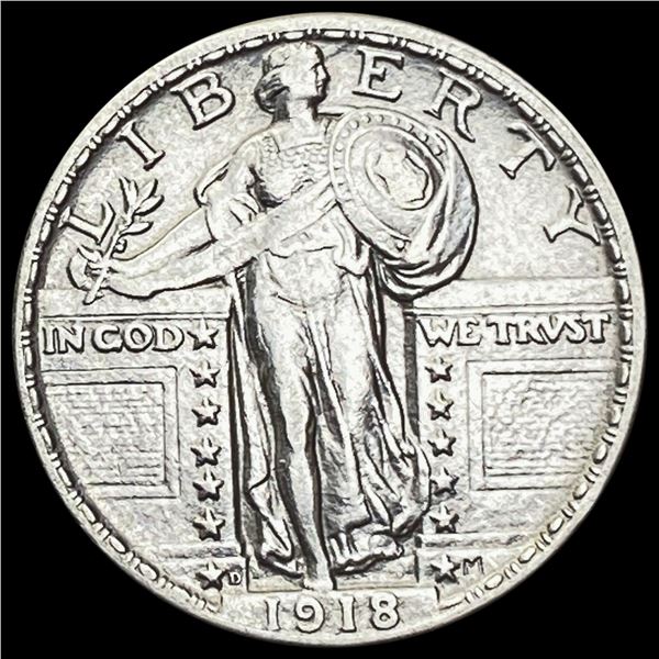 1918-D Standing Liberty Quarter CLOSELY UNCIRCULATED
