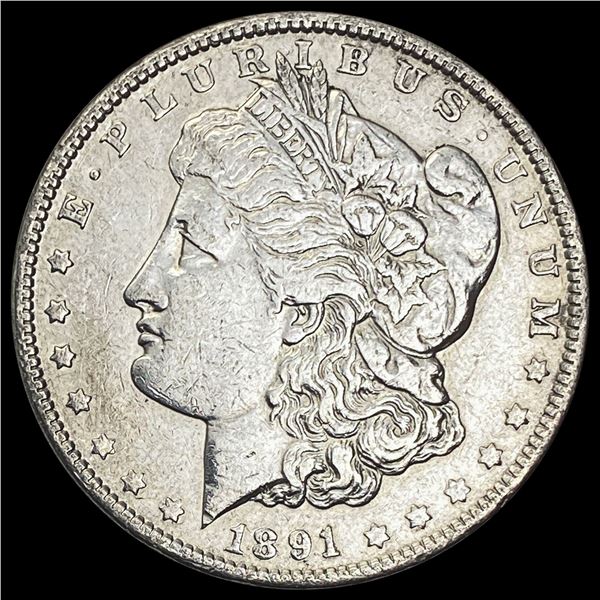 1891 Morgan Silver Dollar NEARLY UNCIRCULATED