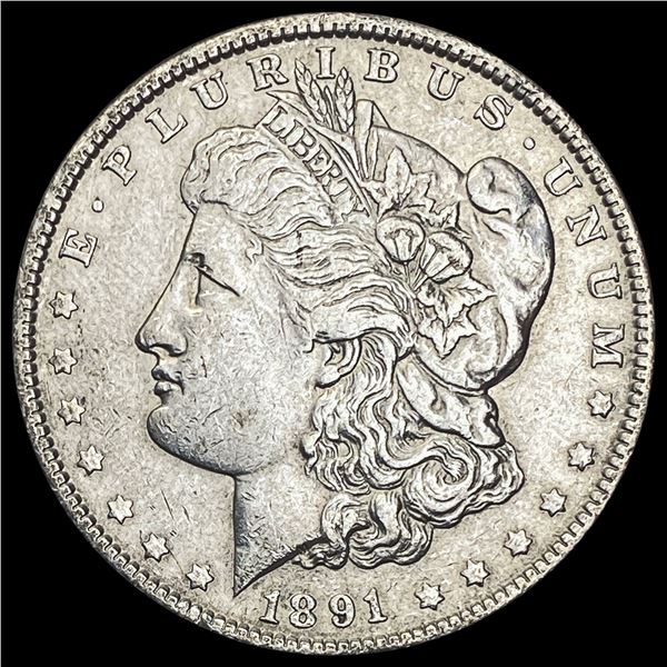 1891 Morgan Silver Dollar NEARLY UNCIRCULATED