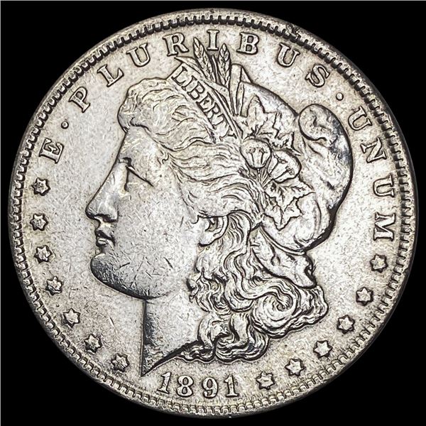 1891 Morgan Silver Dollar NEARLY UNCIRCULATED