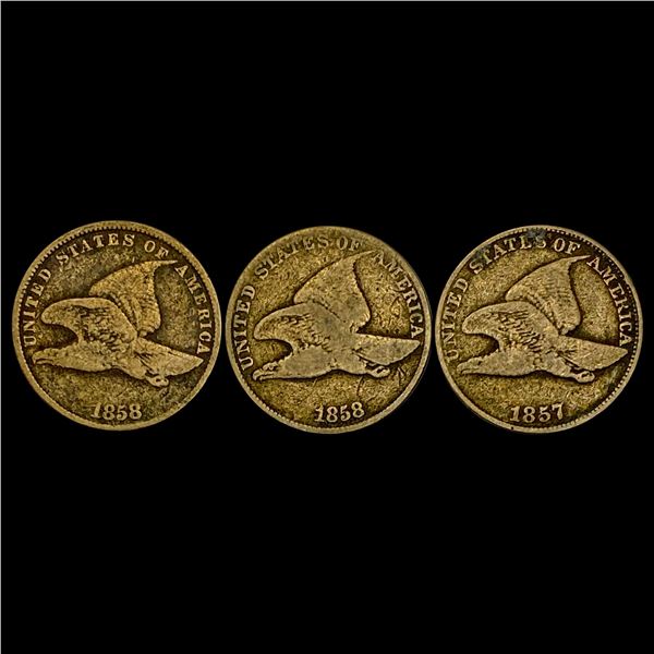 1857 Flying Eagle Cent   1858 Flying Eag LIGHTLY CIRCULATED
