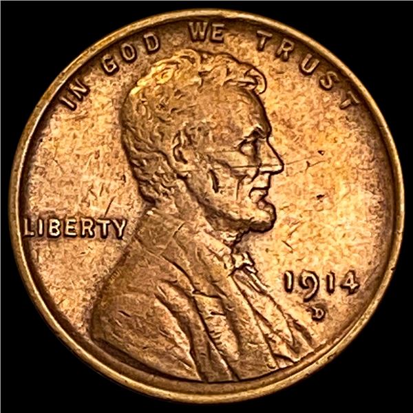 1914-D Lincoln Wheat Cent CLOSELY UNCIRCULATED