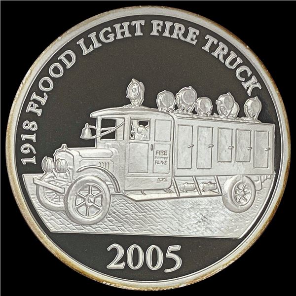 2005 Joe's Fire Truck Series Silver Coin GEM BU