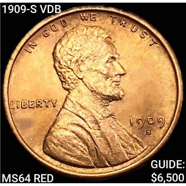 1909-S VDB Wheat Cent CHOICE BU RD