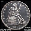 Image 1 : 1891 Seated Liberty Half Dollar SUPERB GEM PROOF DCAM