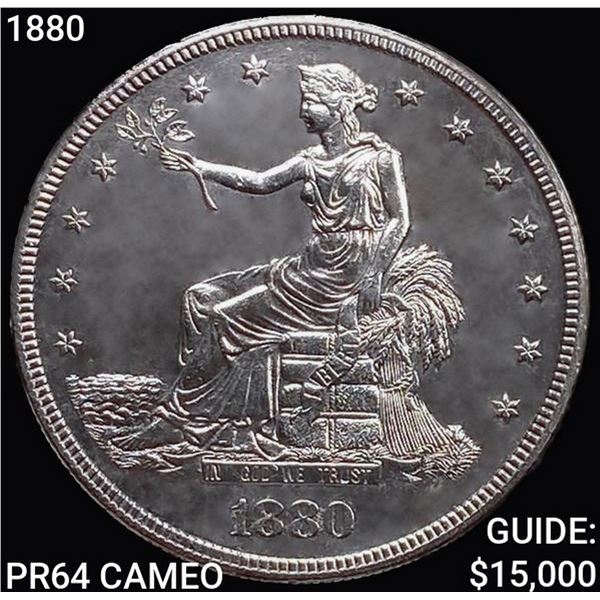 1880 Silver Trade Dollar CHOICE PROOF CAM