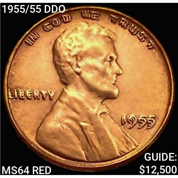 1955/55 DDO Wheat Cent CHOICE BU RD