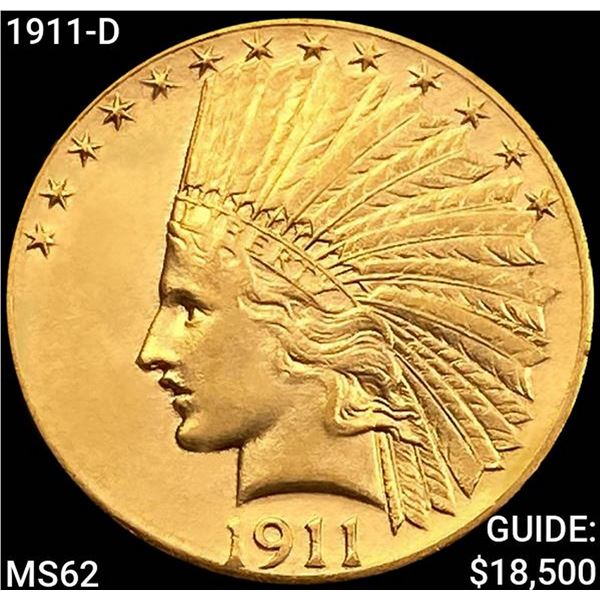 1911-D $10 Gold Eagle UNCIRCULATED