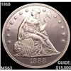 Image 1 : 1868 Seated Liberty Dollar CHOICE BU