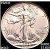 Image 1 : 1920-D Walking Liberty Half Dollar CHOICE BU