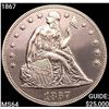 Image 1 : 1867 Seated Liberty Dollar CHOICE BU