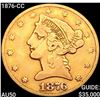 Image 1 : 1876-CC $5 Gold Half Eagle CLOSELY UNCIRCULATED
