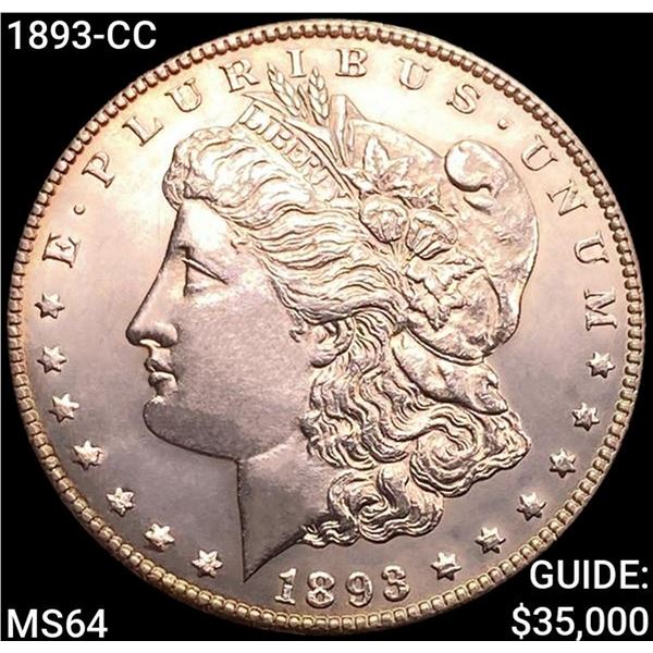 1893-CC Morgan Silver Dollar CHOICE BU