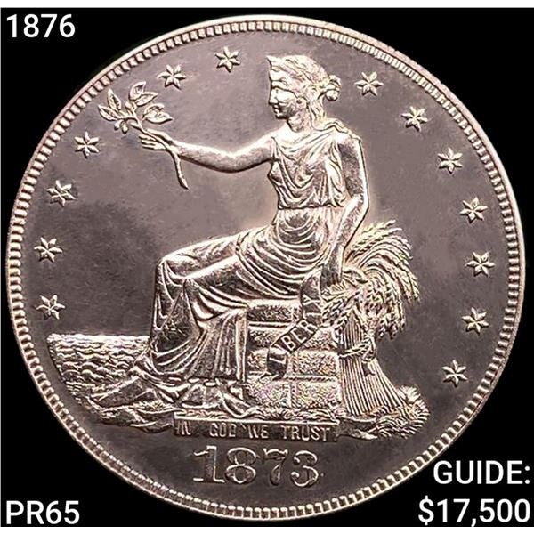 1876 Silver Trade Dollar GEM PROOF