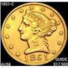 Image 1 : 1851-C $5 Gold Half Eagle CHOICE AU