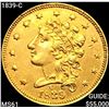 Image 1 : 1839-C $2.50 Gold Quarter Eagle UNCIRCULATED