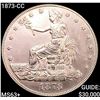 Image 1 : 1873-CC Silver Trade Dollar CHOICE BU+