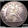 Image 1 : 1873 Seated Liberty Dollar CHOICE BU+