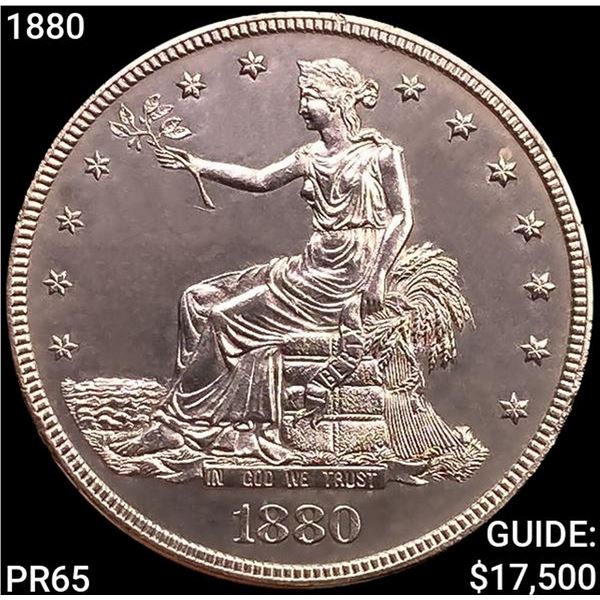1880 Silver Trade Dollar GEM PROOF