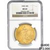 Image 1 : 1928 $20 Gold Double Eagle NGC MS65