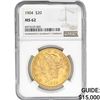 Image 1 : 1904 $20 Gold Double Eagle NGC MS62