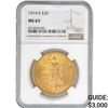 Image 1 : 1914-S $20 Gold Double Eagle NGC MS63