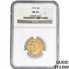 Image 1 : 1913 $5 Gold Half Eagle NGC MS62