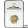 Image 1 : 1912 $5 Gold Half Eagle NGC MS61
