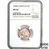 Image 1 : 1938-D Buffalo 5C NGC MS66