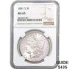 Image 1 : 1881-S $1 NGC MS65