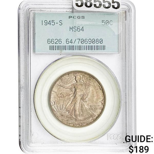 1945-S 50C PCGS MS64
