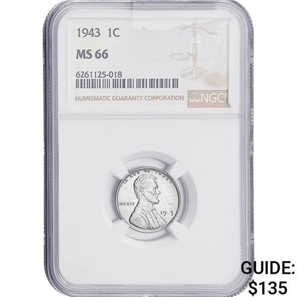 1943 1C NGC MS66