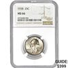 Image 1 : 1938 25C NGC MS66