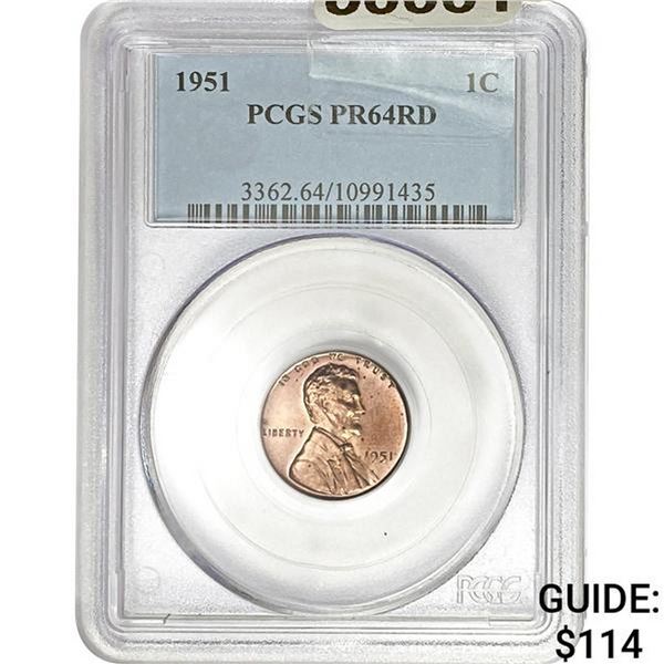 1951 1C PCGS PR64RD