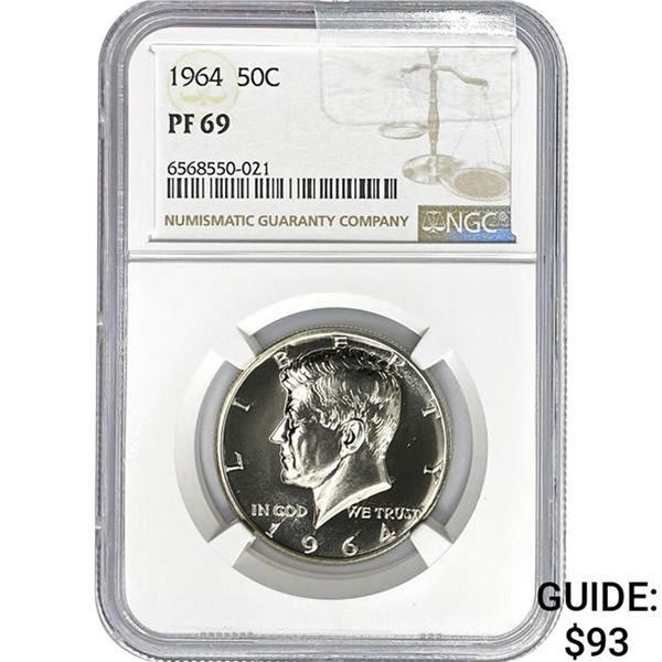 1964 50C NGC PF69
