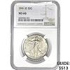 Image 1 : 1941-D 50C NGC MS66