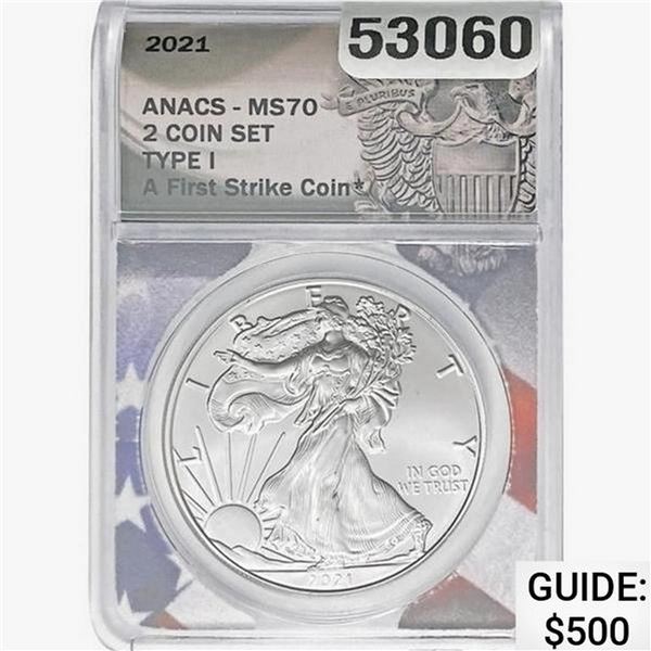 2021 TYPE 1 Silver Eagle ANACS MS70