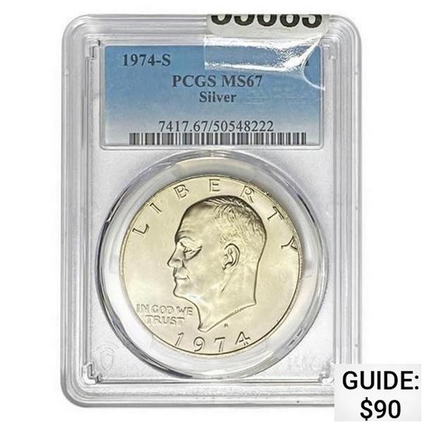 1974-S Eisenhower Dollar PCGS MS67