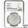 Image 1 : 1902 Morgan Silver Dollar NGC MS64