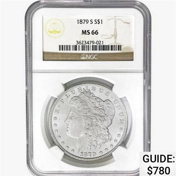 1879-S Morgan Silver Dollar NGC MS66