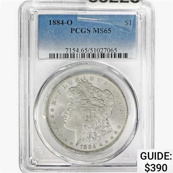 1884-O Morgan Silver Dollar PCGS MS65